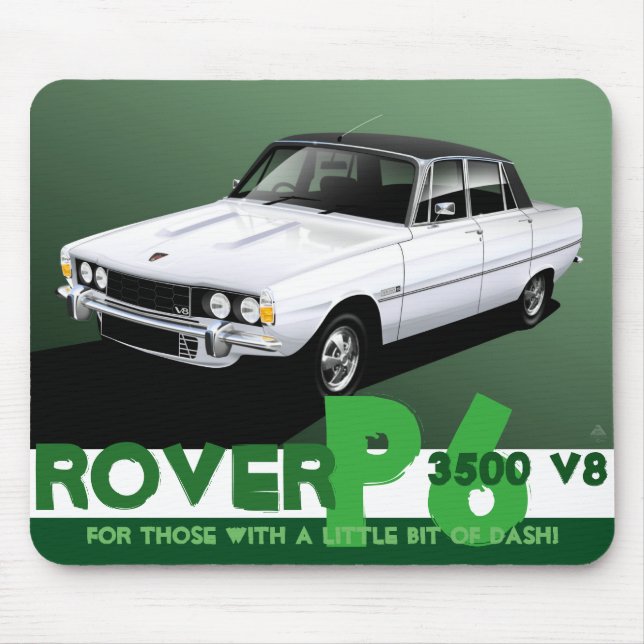 Rover P6 3500 V8 Mouse Mat (Front)