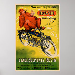 Rovin - Vintage Motorcycle Poster Prints