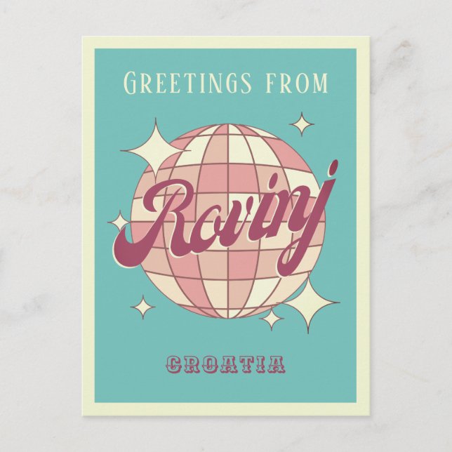 Rovinj Croatia Hrvatska Retro Vintage Postcard (Front)