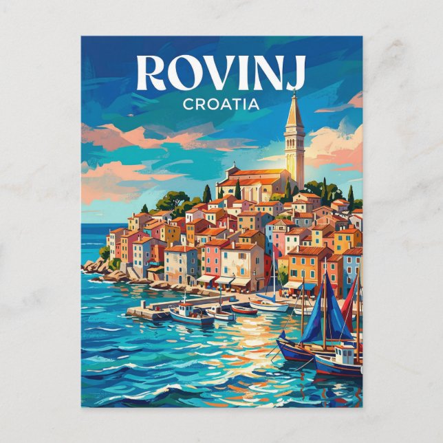 Rovinj Croatia Postcard (Front)