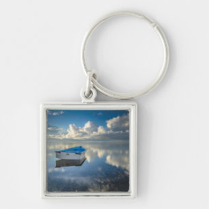 Row Boat On The Water Keychain