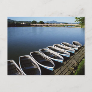 Row Boats at Arashiyama in Kyoto Postcard