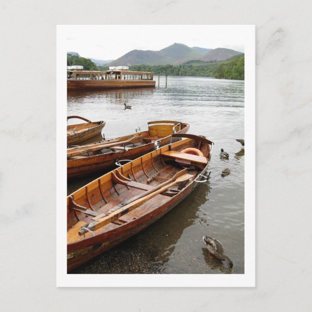 Row Boats: Derwentwater Postcard (Front)