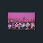 Row houses at sunset in San Francisco, Canvas Print<br><div class="desc">COPYRIGHT Janis Miglavs / DanitaDelimont.com | US05 JMI0007.jpg | Row houses at sunset in San Francisco,  California.</div>