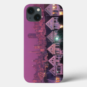 Row houses at sunset in San Francisco, iPhone 13 Case