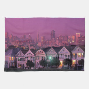 Row houses at sunset in San Francisco, Kitchen Towel