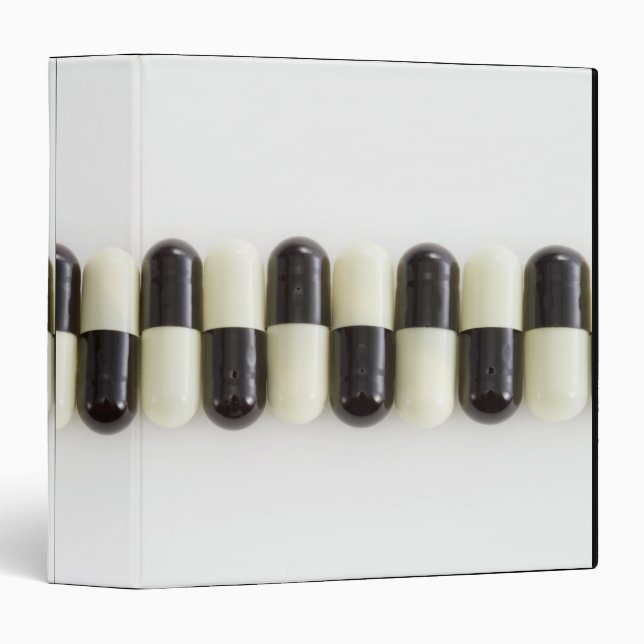 Row of Black and white pills Binder (Front/Spine)