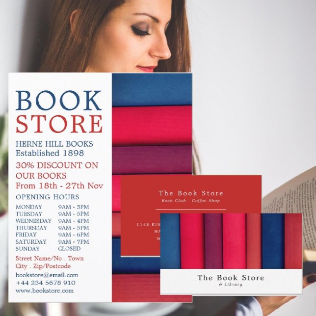 Row of Books, Book Store Advertising Flyer (Creator Uploaded)