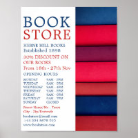 Row of Books, Book Store Advertising
