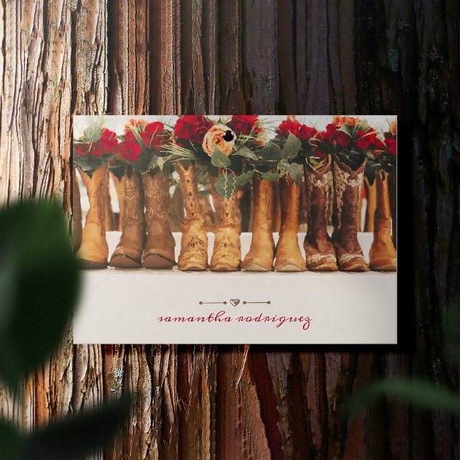 Row of Boots with Flowers Postcard (Creator Uploaded)