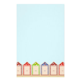 Beach Stationery Templates, Beach Custom Stationery Templates