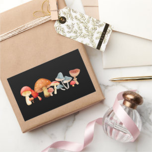 Row of Cute Mushroom Fungi Lover Mycology  Sticker