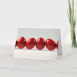 row of eggs holiday card