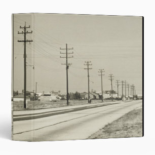 Row of Electricity Poles Binder
