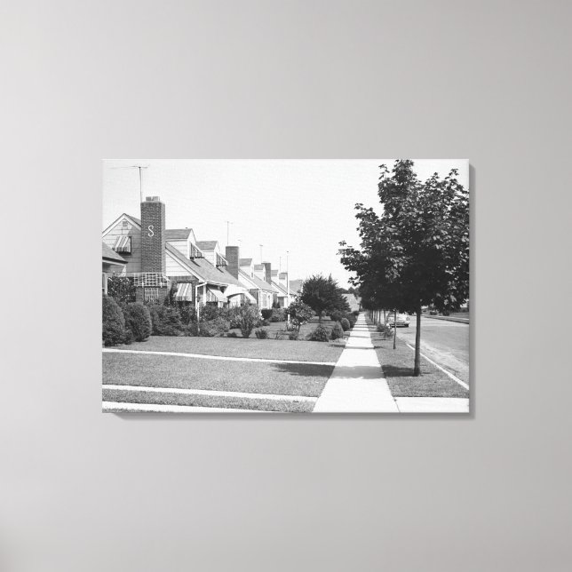Row of Houses Canvas Print (Front)