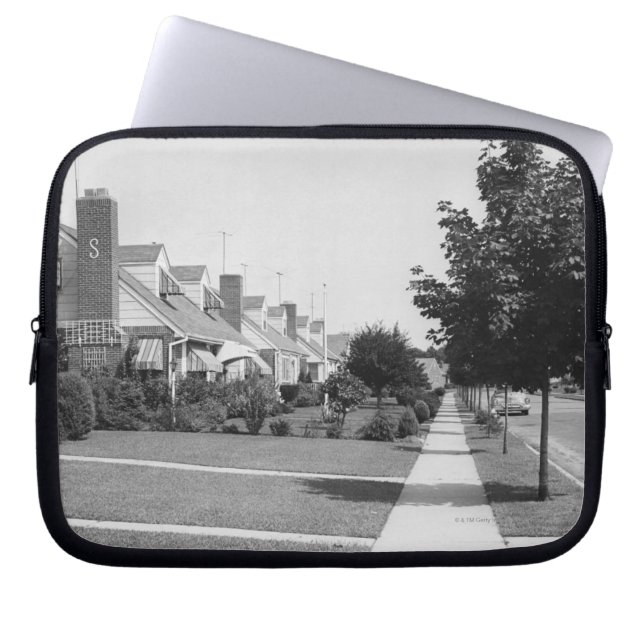 Row of Houses Laptop Sleeve (Front)
