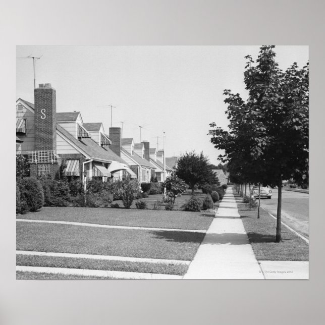 Row of Houses Poster (Front)