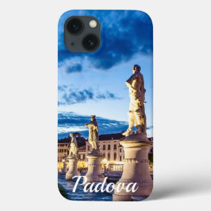 Row of illuminated statues in Padova iPhone 13 Case
