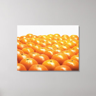 Row of oranges canvas print