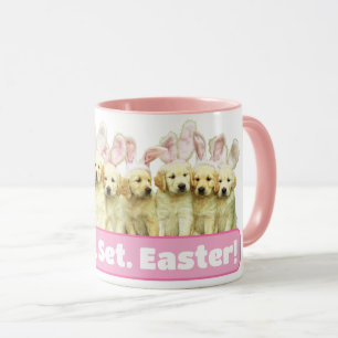 Row of Puppy Bunnies Mug