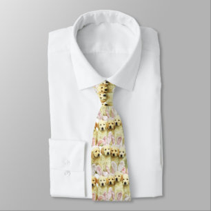 Row of Puppy Bunnies Tie