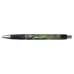 Row of Turtles Green Nature Photo Pen