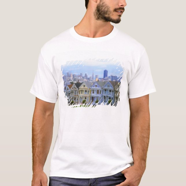 Row of Victorian Homes T-Shirt (Front)
