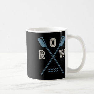 Row Rowing Crew Coxswain Rower Retro Boat Paddle S Coffee Mug