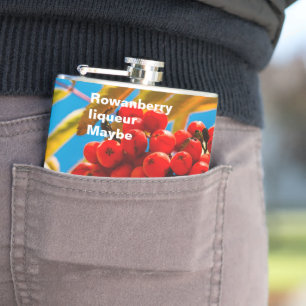 Rowan-berry funny customizable hip flask