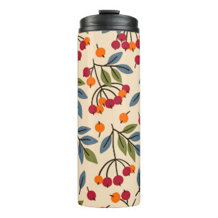 Rowan Branches: Textile Vintage Charm Thermal Tumbler