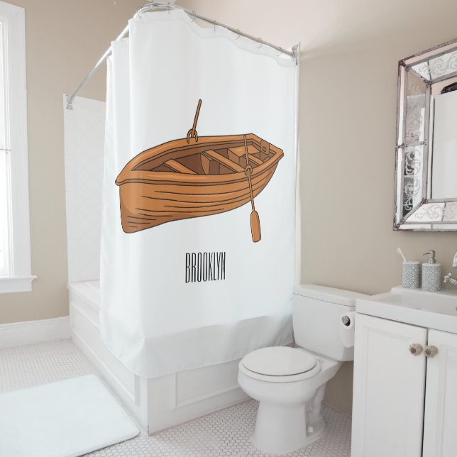 Rowboat cartoon illustration (In Situ)