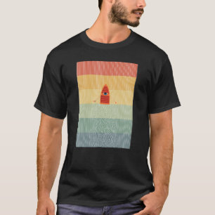 Rowboat Optical Illusion Vintage Retro T-Shirt