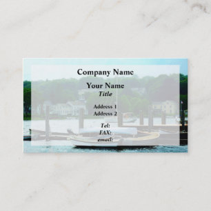 Rowboats Piled at Dock Business Card