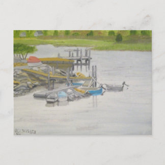 RowBoatsMenemshaPond Postcard