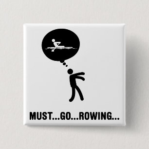 Rowing 2 Inch Square Button