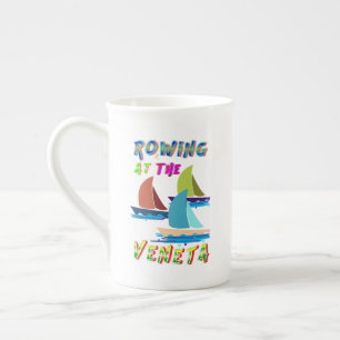 Rowing At The Veneta Bone China Mug