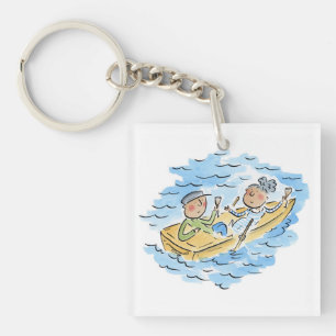 Rowing Boat Keychain