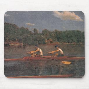 Rowing Boat Race on the River Mouse Pad