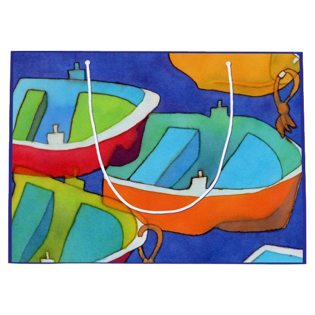 Rowing Boats Gift Bag - Large, Matte (Front)