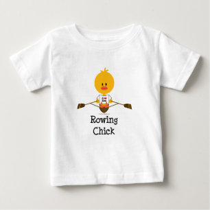 Rowing Chick Baby T shirt