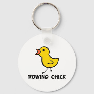 Rowing Chick Keychain