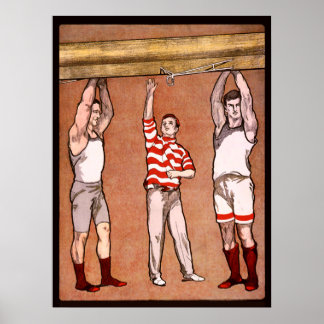 Rowing Cox Vintage Sports Rowers Rowing Boat Row Poster