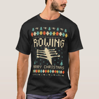 ROWING Funny Ugly Christmas Sweater Vintage Retro 