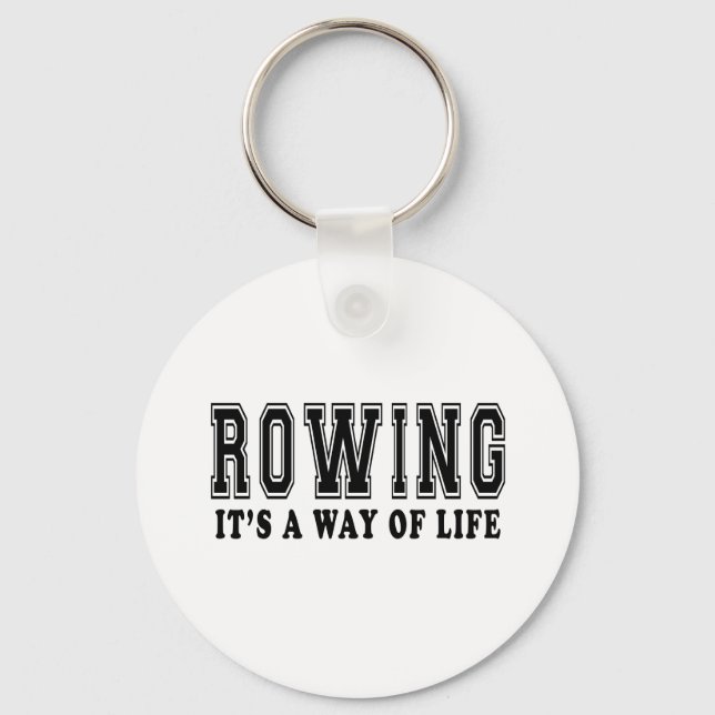 Rowing It's way of life Keychain (Front)