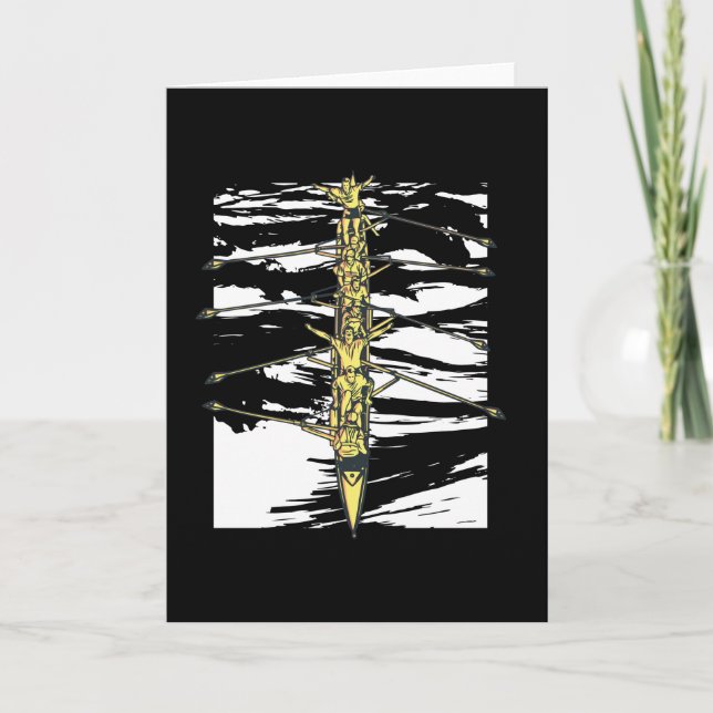 Rowing men card (Front)