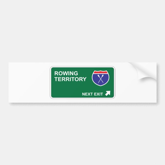 Rowing Next Exit Bumper Sticker (Front)