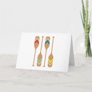 Rowing Oars Card