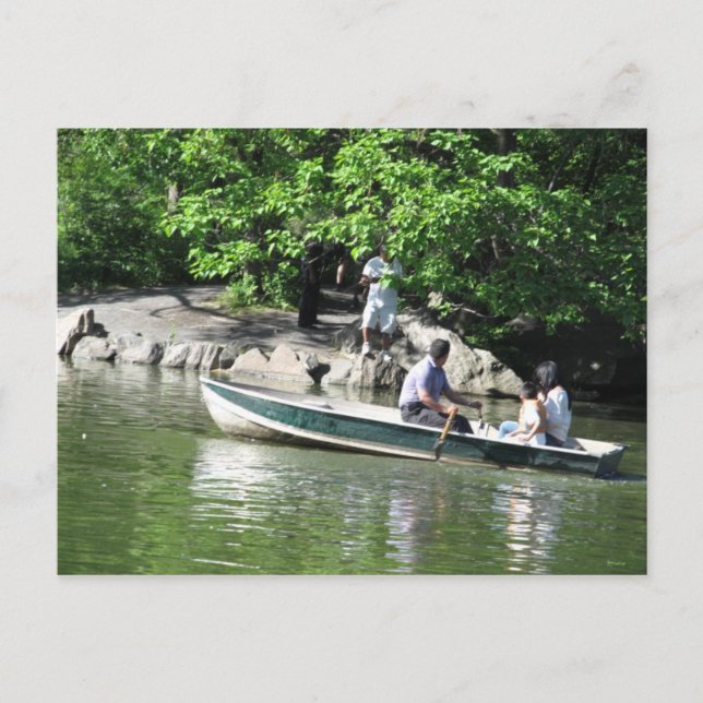 Rowing On The Lake  Postcard (Front)