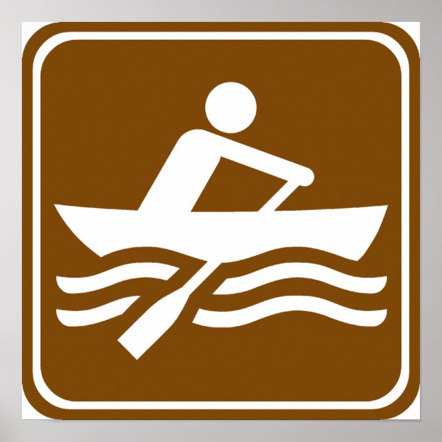 Rowing Recreational Highway Sign (Front)