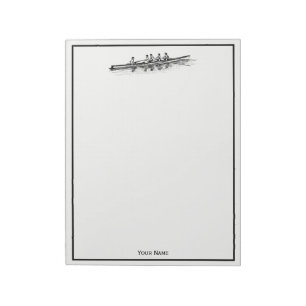 Rowing Rowers Crew Team Water Sports Notepad